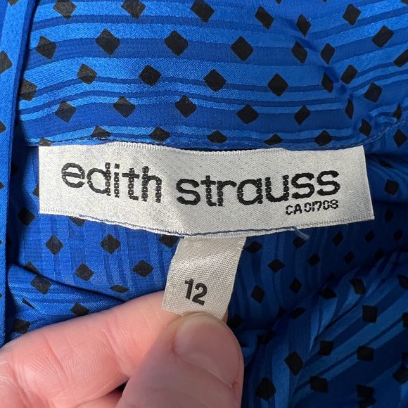 Vintage Parisian Pussy Bow Button Up Shirt Preppy Mid Century Modern MCM Blouse - Picture 4 of 8